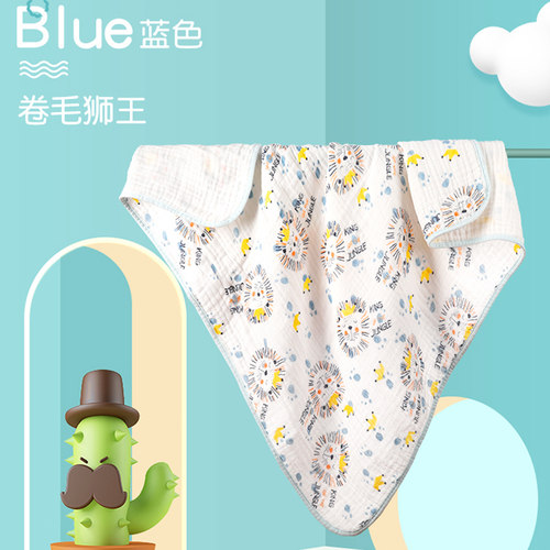 婴儿浴巾纯棉纱布夏季洗澡巾