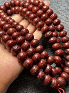 包浆尼泊尔老凤眼菩提108颗 佛珠手链原桩小凤眼菩提 12mm