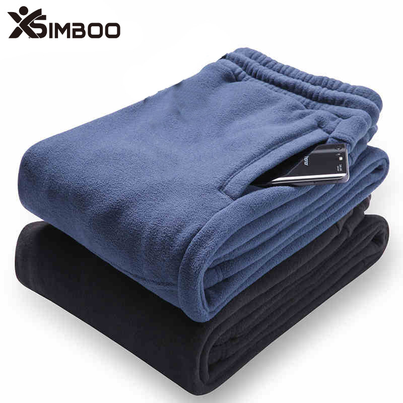 信步抓绒裤simboo厚款保暖裤