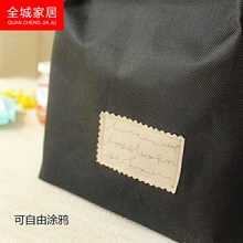 简约饭盒袋子提装带饭的手提包韩版可爱清新帆布便当防水女小保温