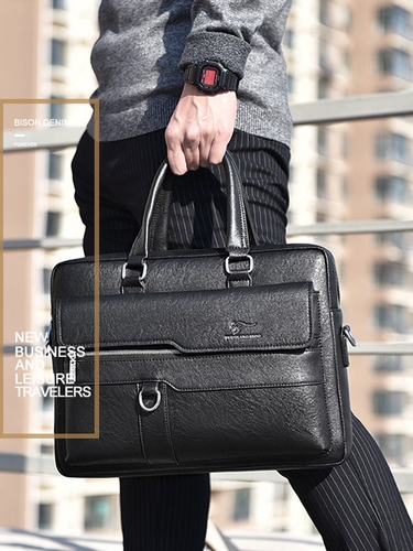 麦克袋鼠 Кожаная мужская сумка на одно плечо для отдыха, из натуральной кожи