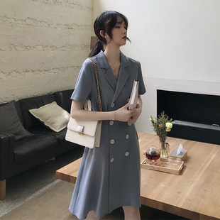 哺乳装外出时尚夏季法式西装洋装哺乳衣服辣妈款产后期潮妈女装