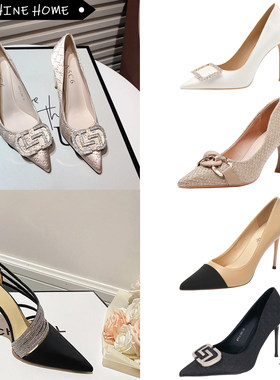 样板间高档鞋子高跟鞋女装鞋子套装鞋柜衣帽间摆设全屋定制装饰品