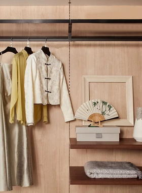 Sormerfeld索茉菲轻奢样板房衣帽间新中式软装展会衣橱国风摆件