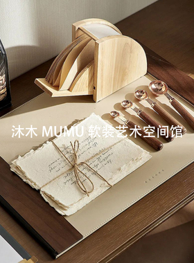 沐木软装样板间书房咖啡主题摆件