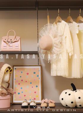 YASA【粉色女孩房】样板间儿童房可爱女童连衣裙包包皮鞋软装实拍