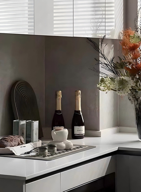 厨房橱柜装饰品摆件样板房台面托盘茶壶杯碟真面包软装装饰品