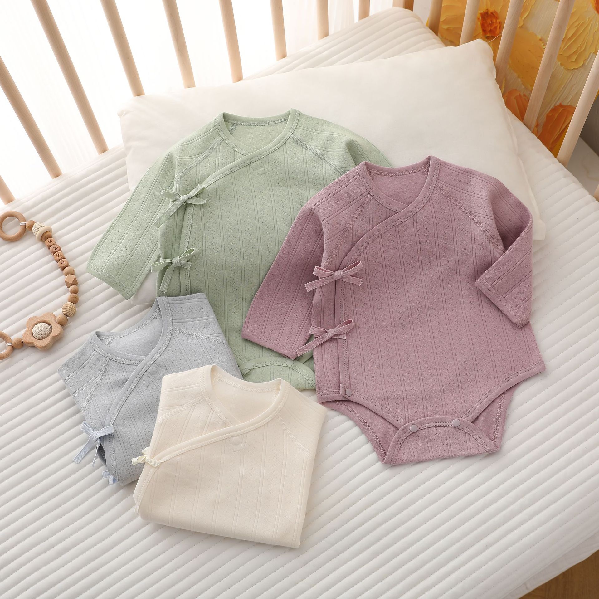 新生儿衣服Aa类纯棉婴儿包屁衣春秋冬季打底加厚男女宝宝贴身睡衣