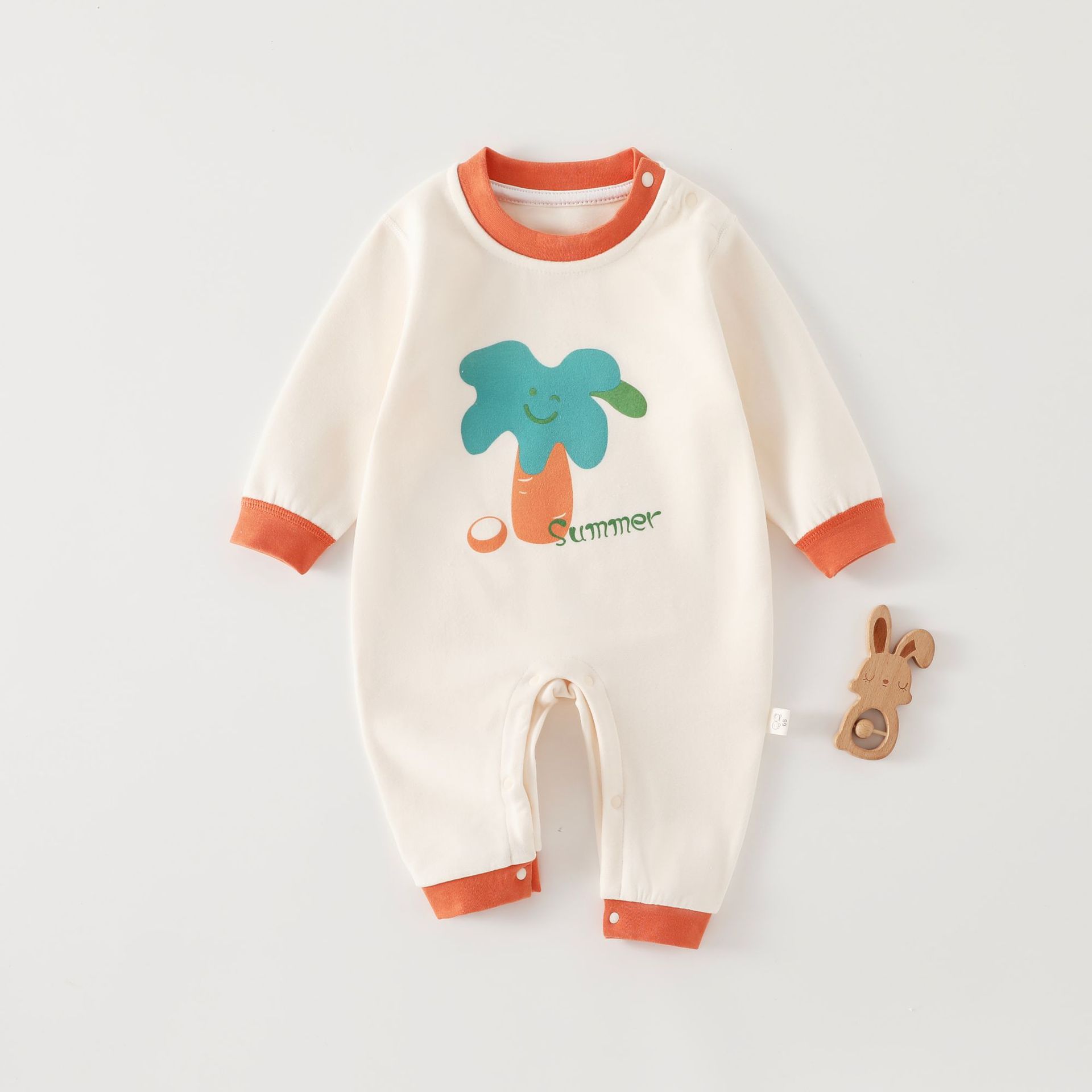 2025新款羊绒蚕丝连体衣秋冬婴儿保暖长袖爬服新生儿秋冬季打底服