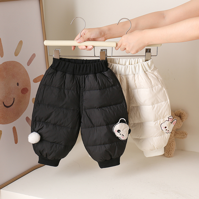 婴童羽绒裤儿童棉裤男女宝宝加厚裤子冬季2025新款外出童装冬装