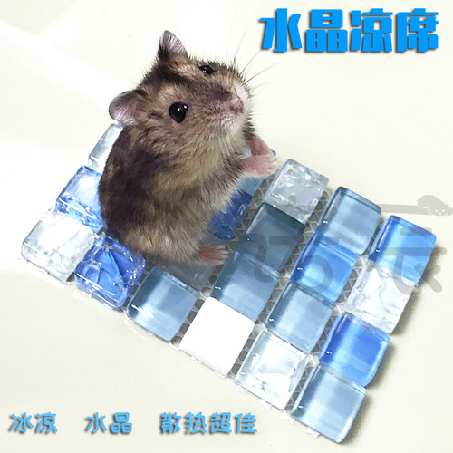 仓鼠消暑用品降温板散热凉席水晶降温冰床散热板避暑冰爽清凉一夏