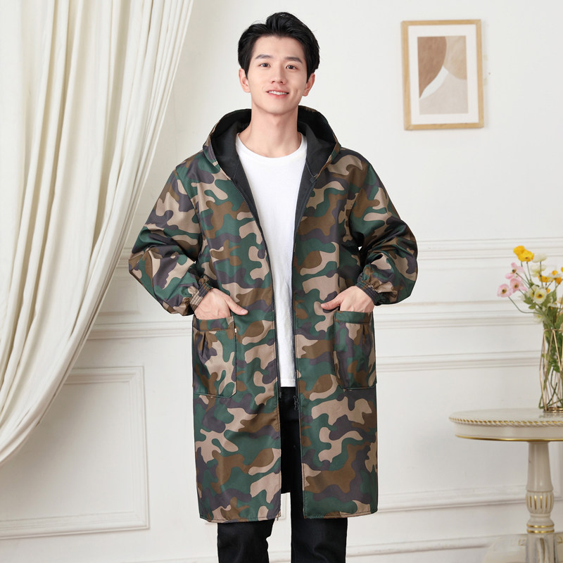 加绒罩衣男秋冬加厚时尚韩版防水防油厨房护衣大人工作服加长围裙,家庭/个人清洁工具,围裙,淘宝优惠券,粉丝福利购,淘宝优惠卷