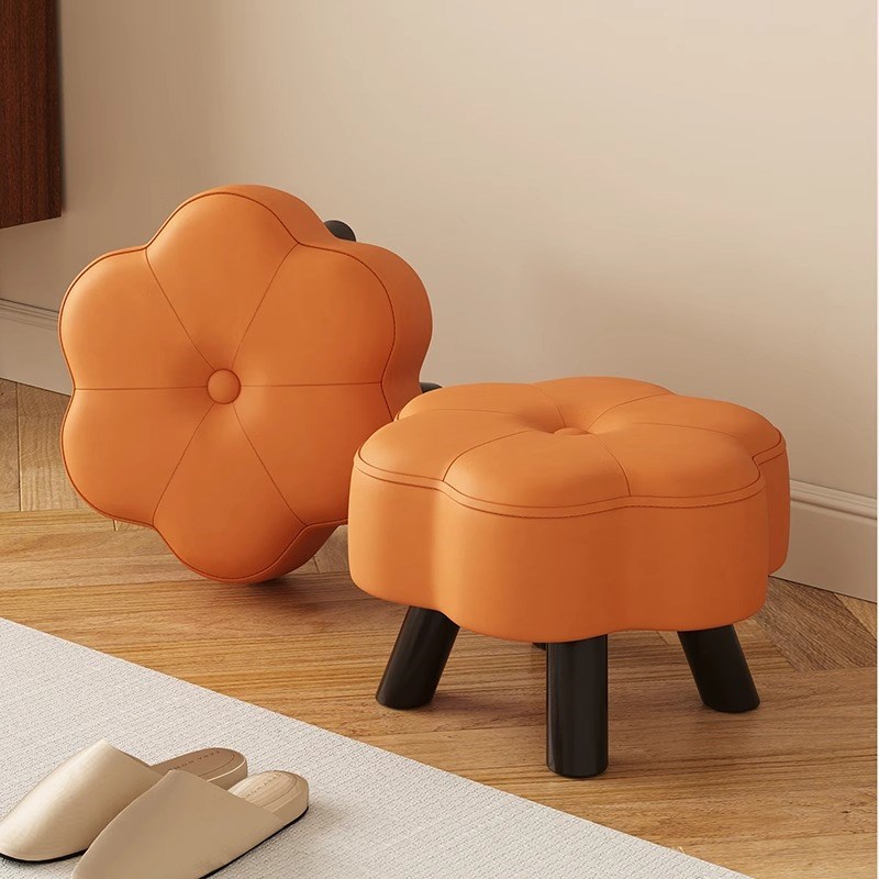 小凳子家用玄关h简约换鞋凳创意客厅实木矮凳沙发茶几边软包儿童