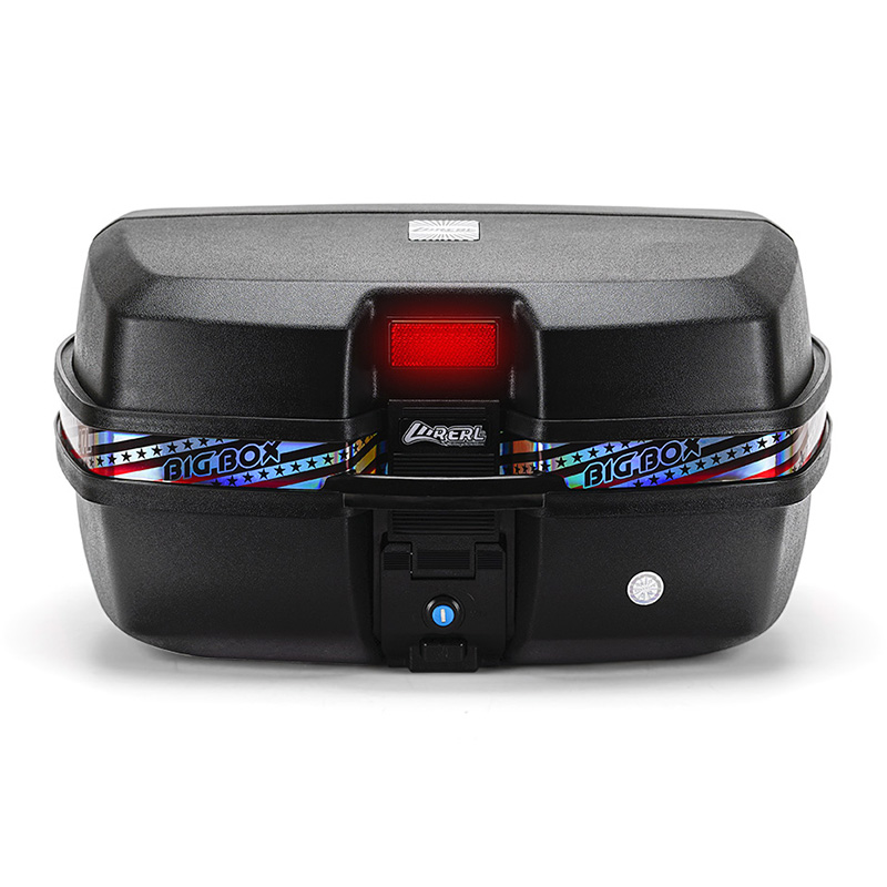 踏板摩托车特大号l尾箱超大容量通用电瓶电动车外卖后背备储物箱