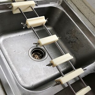 警防假冒 酒店饭店家用厨房水z槽专用磨刀石架子防滑底座砥石支架