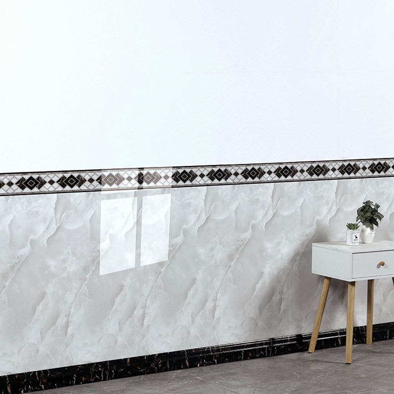 仿瓷砖墙围墙贴墙裙护墙板铝塑板自装G墙纸自粘防水防撞家用装饰