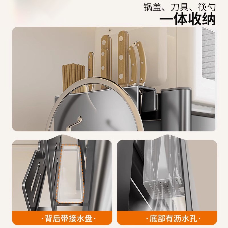 厨房微波炉置物架子台q面多功能可抽拉多层支架电饭煲烤箱收纳架