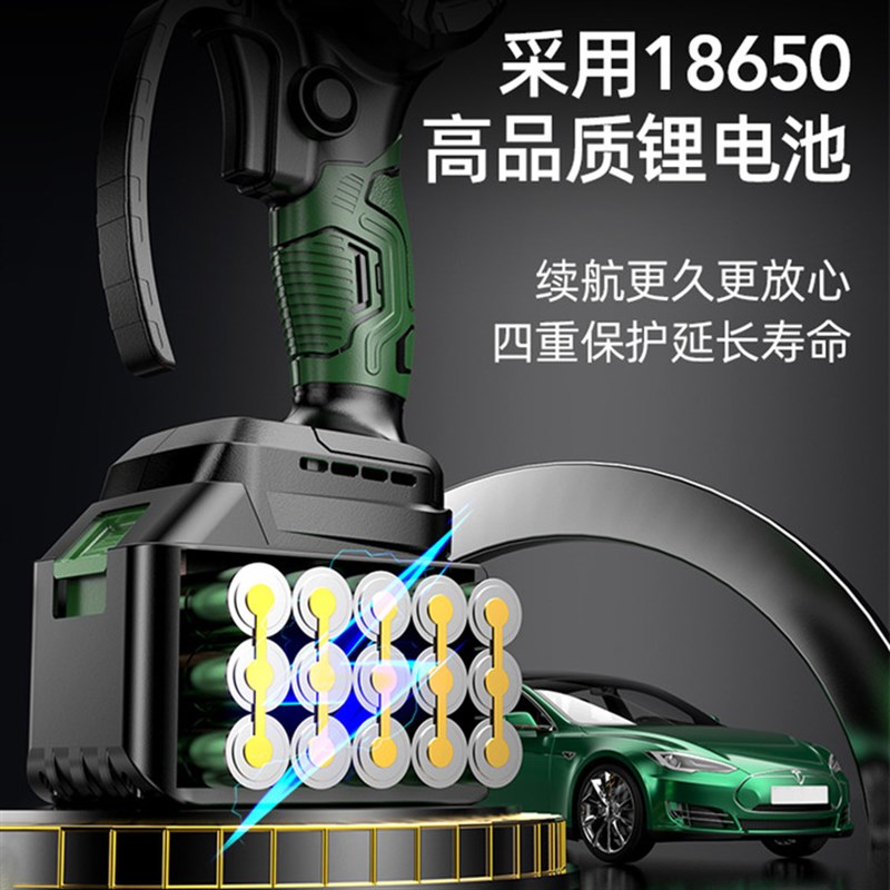 潭祖电锯家用小型手持充电式锂电电动锯伐木O锯电链锯户外锯树神