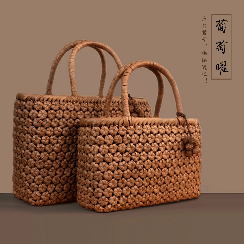 葡萄曜六角花纯手工编织