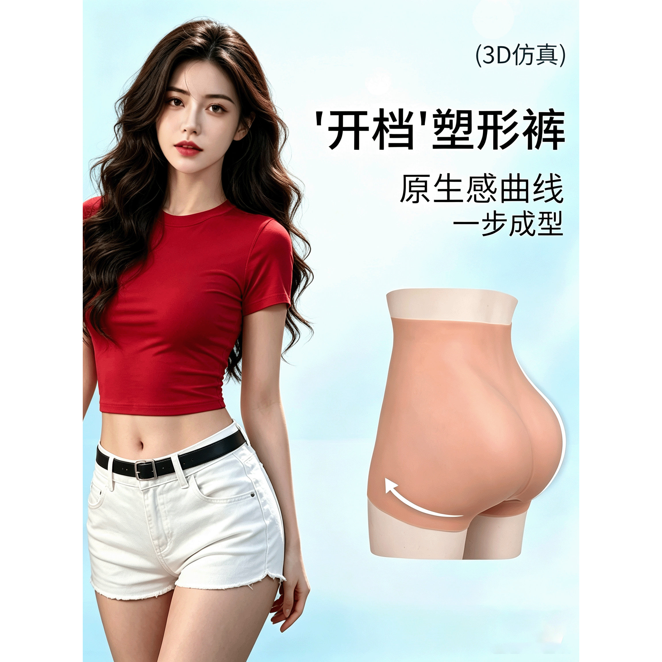 娅洛倩男女通用翘臀假胯宽