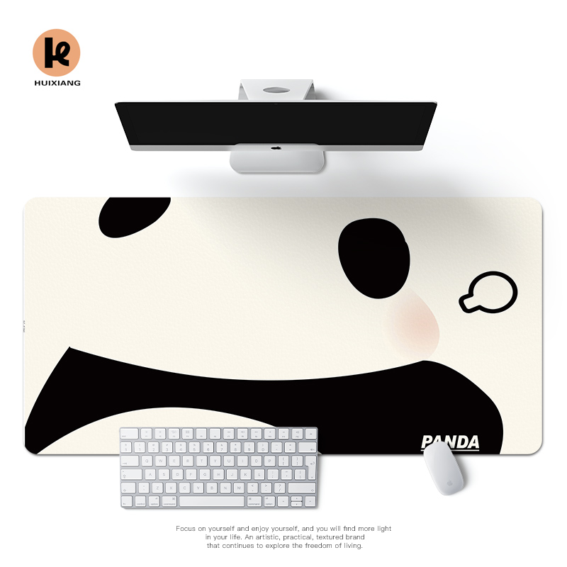 超大简约防水皮革鼠标垫