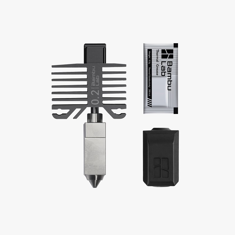 Bambu Lab拓竹3D打印机不锈钢喷嘴组件热端【X1系列PZ1P通用】