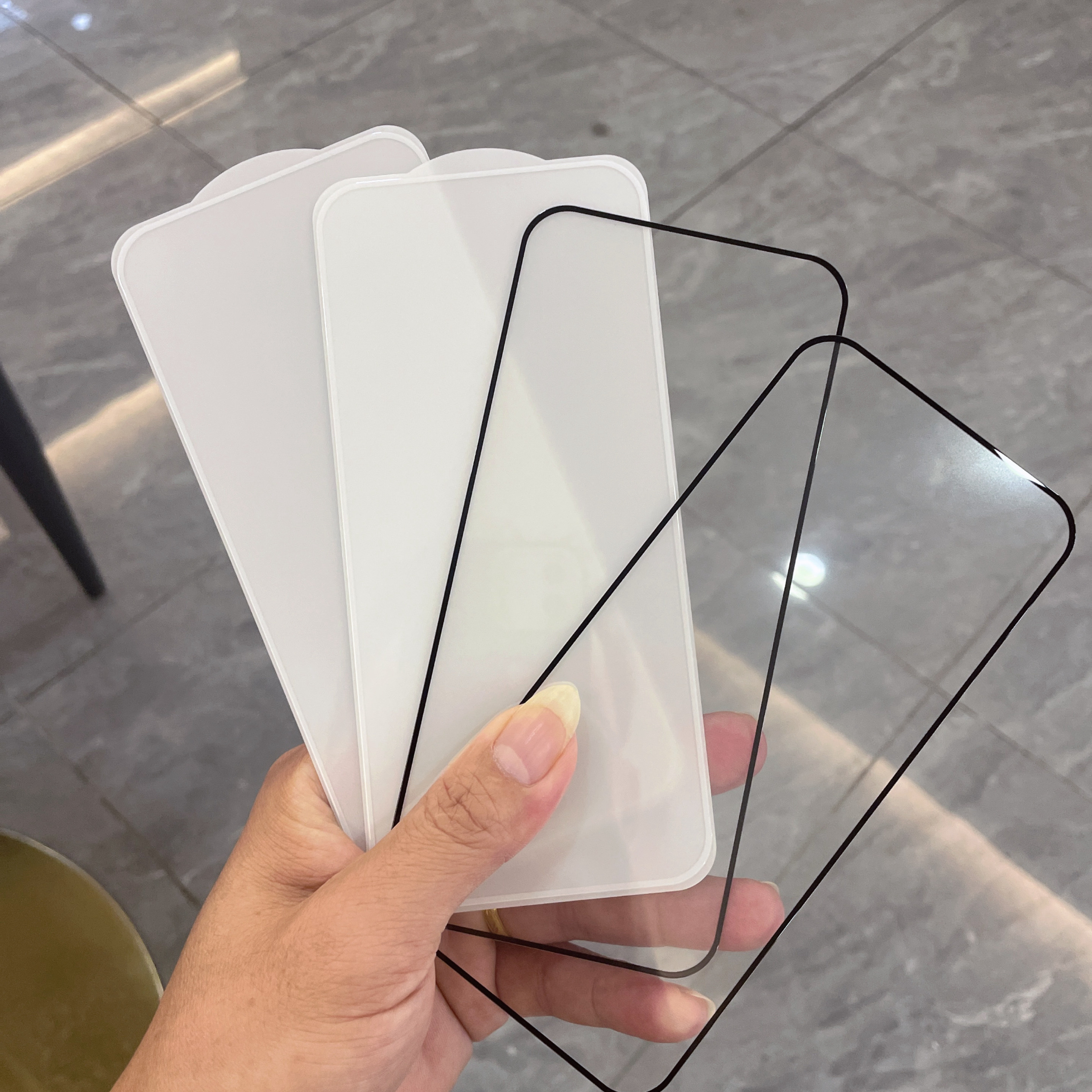 适用oppoFindX8钢化膜全屏覆盖纯色黑白边finx8手机膜抗指纹防摔电镀钢化膜X200promini高清白边框黑色手机膜