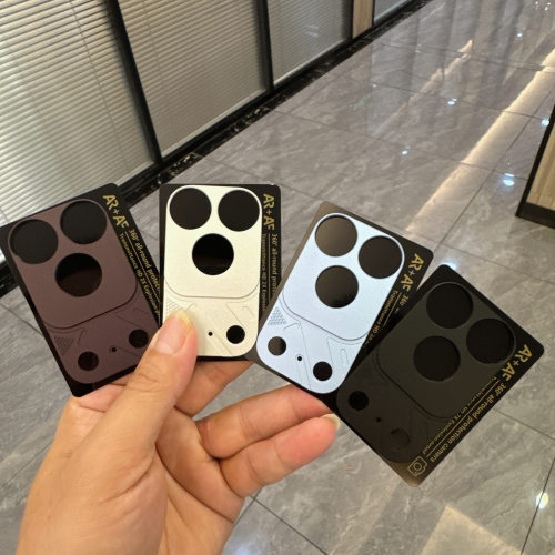 适用苹果18pro镂空金属镜头膜iPhone17Pro Max后摄防摔底座保护贴