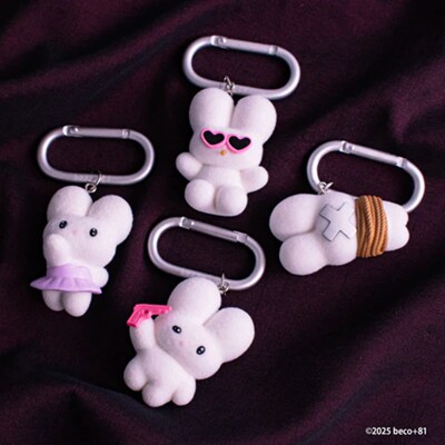 【香菜面包】预售    beco+81可爱疯兔挂件