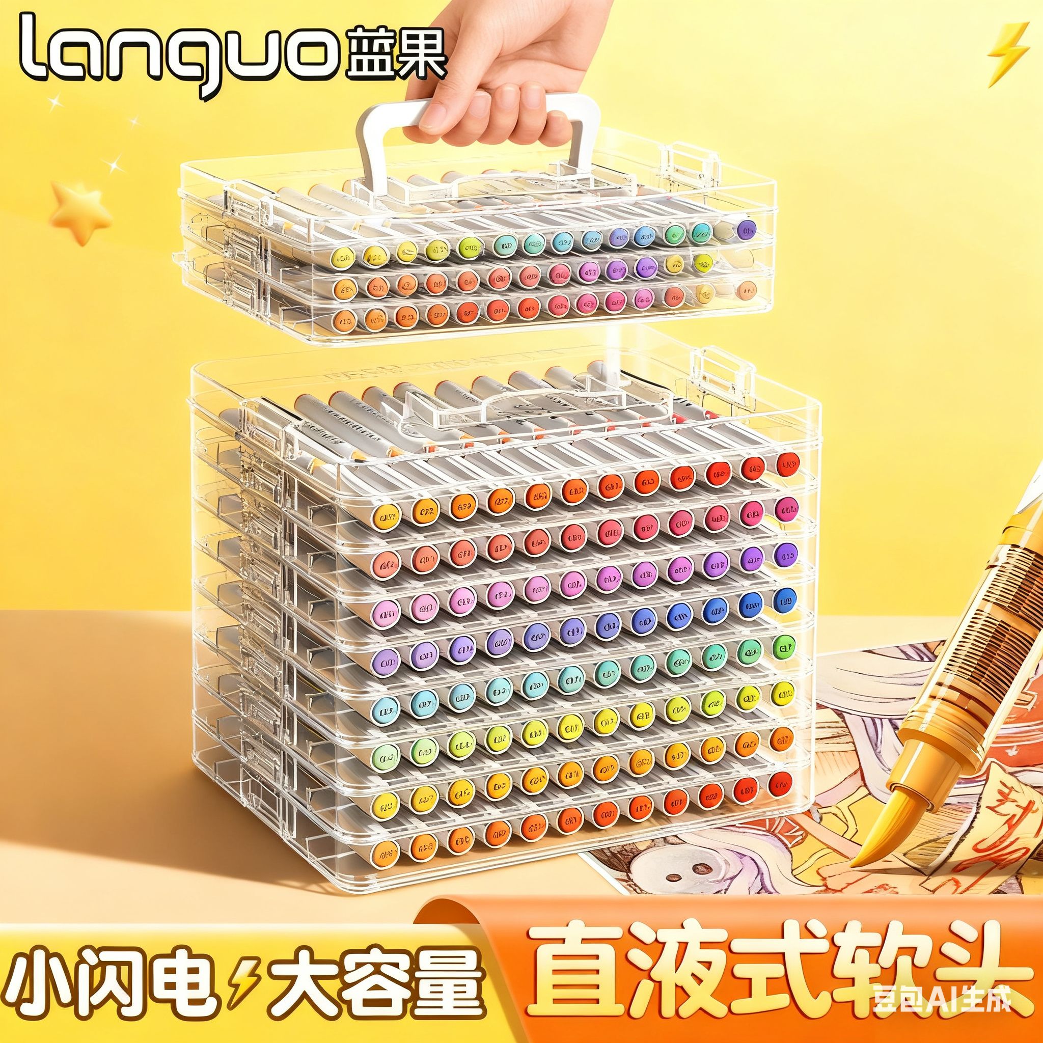 蓝果直液式丙烯马克笔新品上新