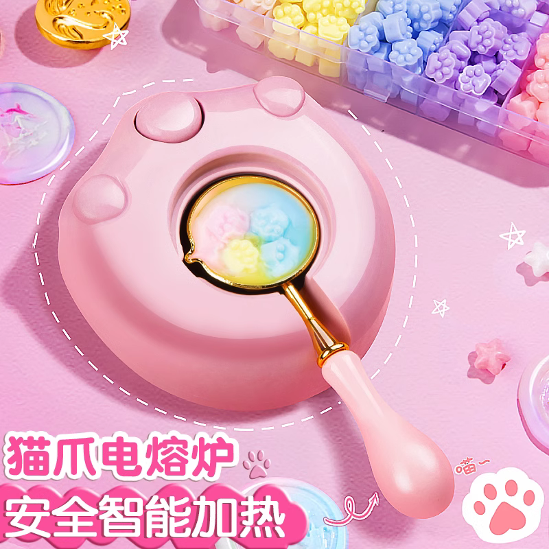火漆印章电熔炉套装蜡粒加热电子充电款儿童火星猫爪电磁炉咕卡火气火机昂章头蜡印女孩火漆炉工具蜡烛火鸡使用感如何?