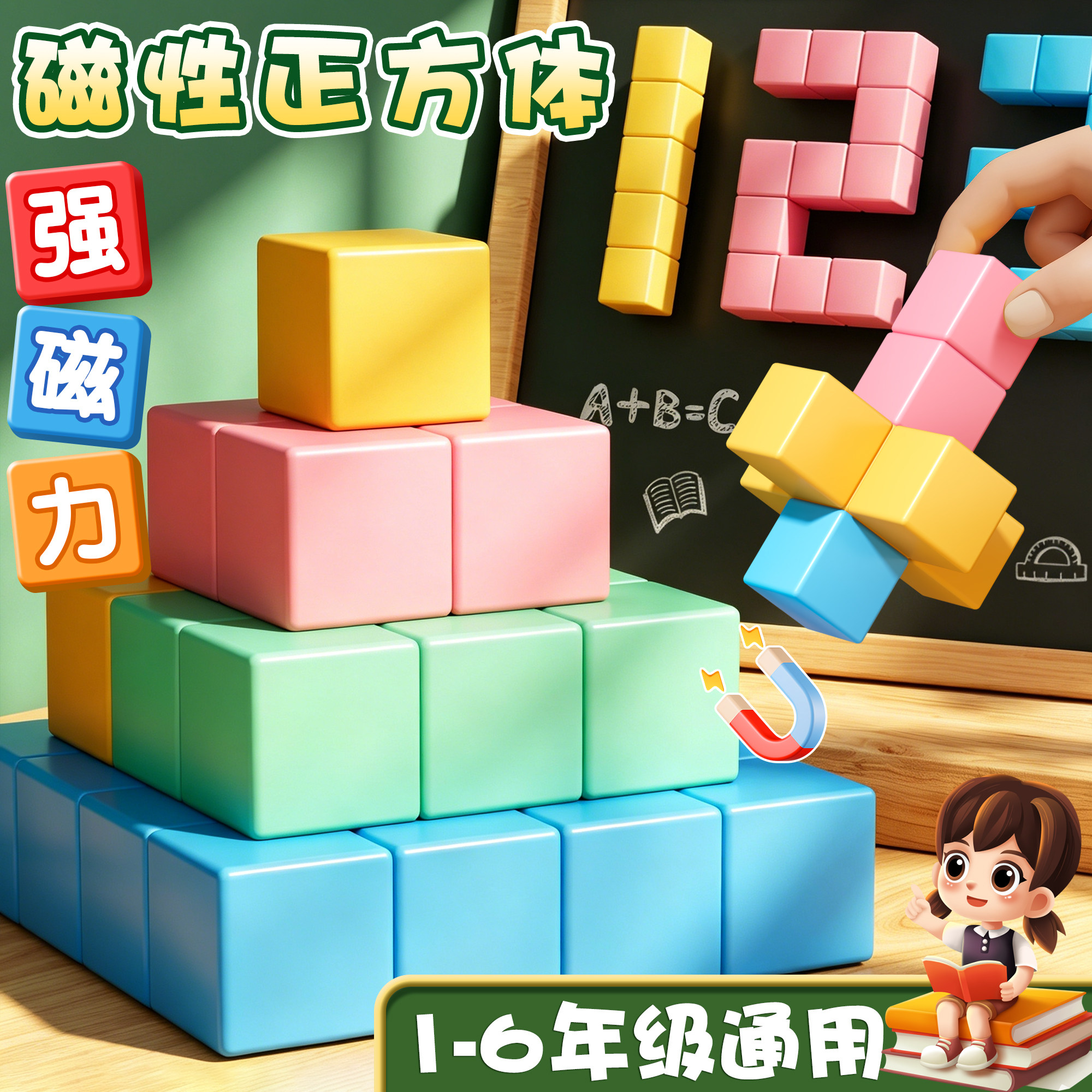 磁性正方体教具【央妈推荐】图片