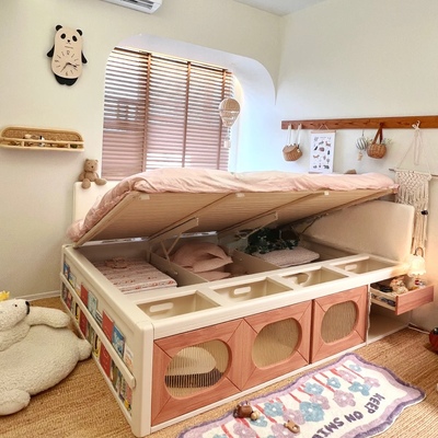 儿童箱体床1米2地台床带储物空间