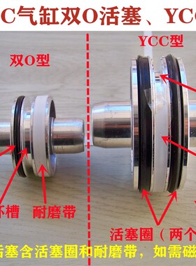 SC/SCJd气缸活塞 双O型/YCC型活塞32/40/50/63/80/125/160/200/25