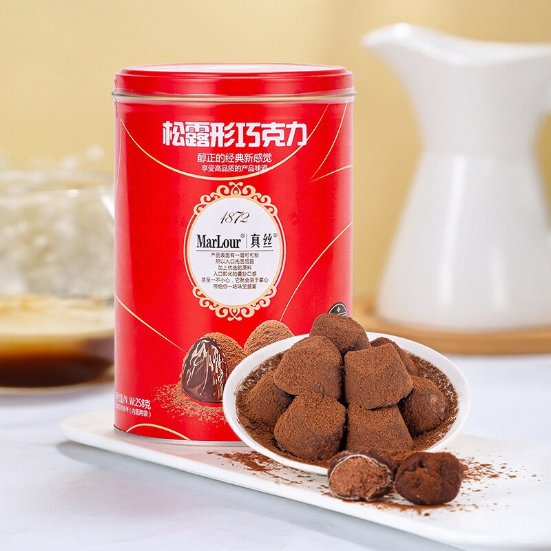 marlour真丝罐装258g松露巧克力