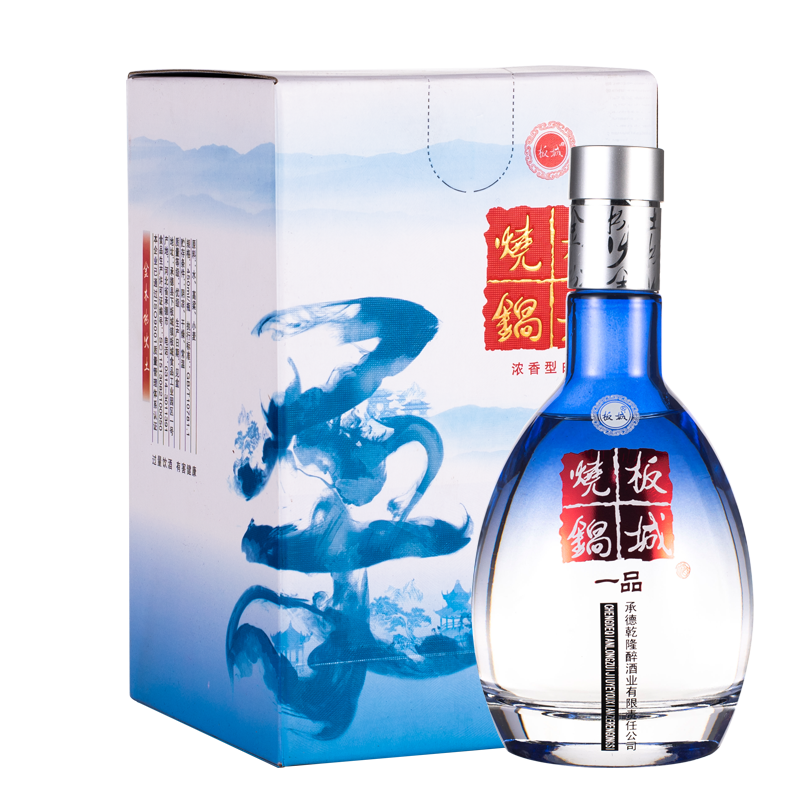 板城烧锅酒39度一品蓝柔整箱装