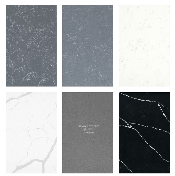 花纹鱼肚白石英石人造大理石厨房台面窗台石过门石门槛不锈钢