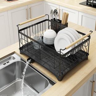 不锈钢厨房水槽置物架碗碟收纳架家用台面碗架沥水架子厨房收纳架