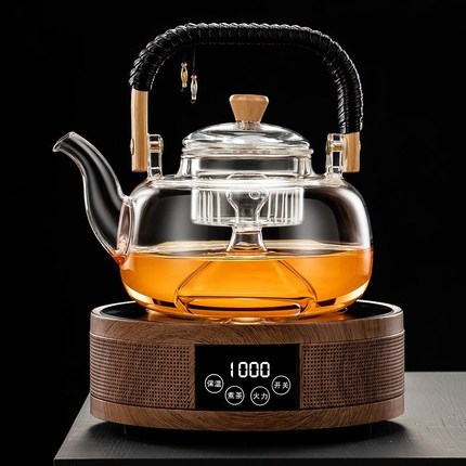 老白茶专用煮茶器一人壶普洱茶红茶泡茶具红茶高端焖泡电陶炉加热