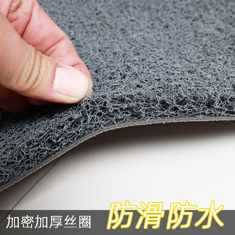 丝圈脚垫加d厚可裁剪拉丝地垫进门门口室外防滑商用地垫地毯入户