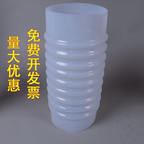 大口径硅胶管耐高温波纹管振动筛软连F接白色硅胶波纹管伸缩管定