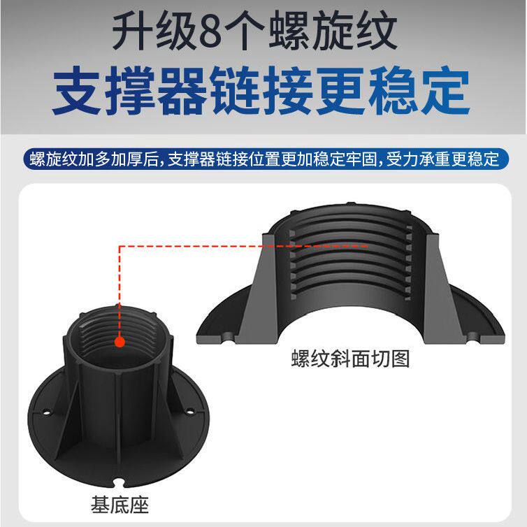 万能支撑器可调h节床腿桌脚床脚沙发支撑脚地板石材龙骨承重庭院图片