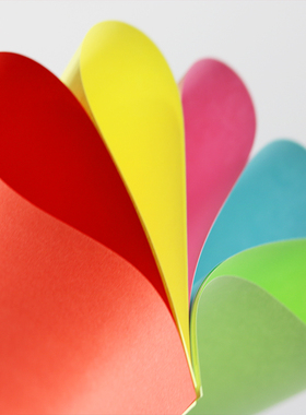 a4彩色复印纸 70g亮丽粉红色红色黑色黄色a4z纸80g复印纸混色彩纸