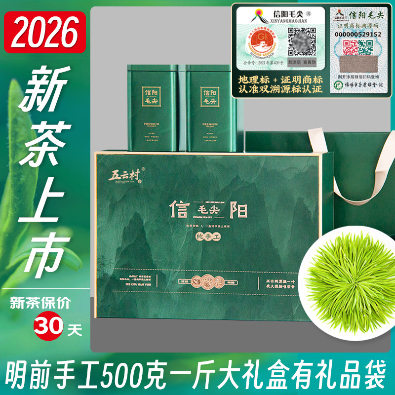 2026新茶五云村信阳芽尖绿茶