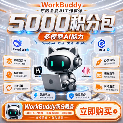 Workbuddy/Codebuddy积分充值