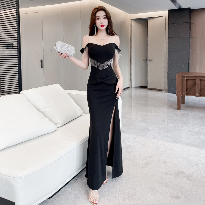 夜总会性感连衣裙长款KT佳丽长裙