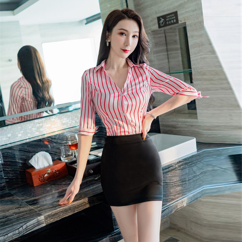 FOOT BATH TECHNICIAN WORK CLOTHES SPA BEAUTICIAN HEALTH HALL FOOT MASSAGE FEMALE TECHNICIAN CLOTHES MID-SLEEVE SUIT FOOT BATH OVERALLS