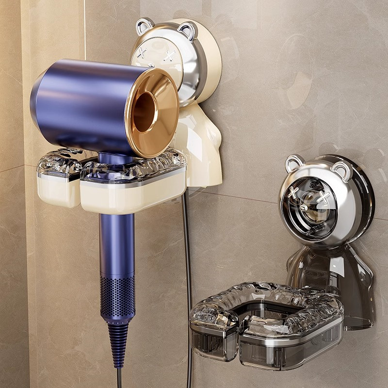 吹风机置物架免打孔卫生间电吹风浴室风筒支架壁挂式收纳架子挂架