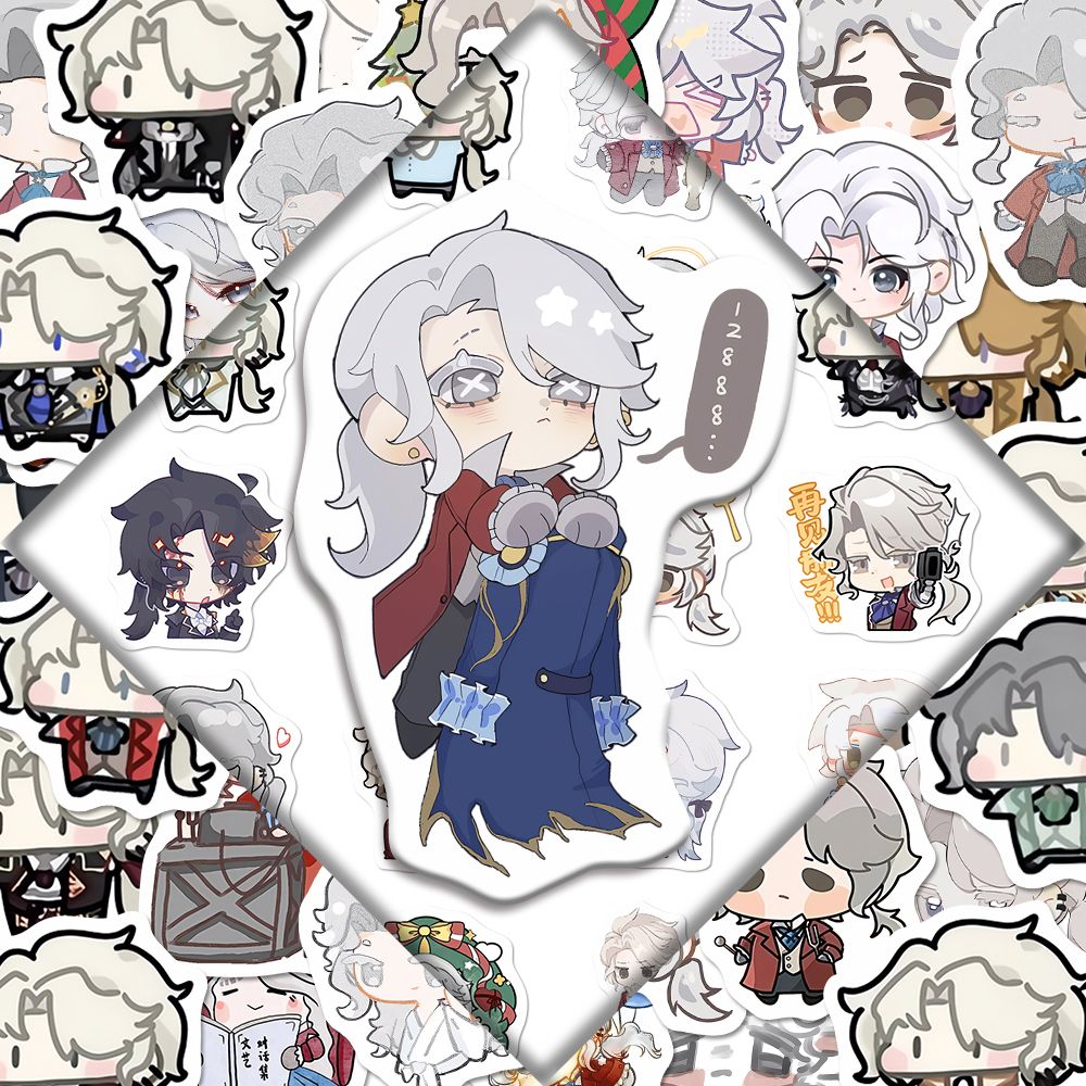 222张新款Q版作曲家第五人格贴纸卡通可爱二次元游戏周边diy手账