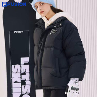 FILA FUSION斐乐羽绒服男女款冬季保暖情侣运动跑步冬训防风外套